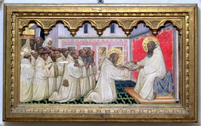 St. Benedict Hands Over the Rule of the New Order to the Monks of Monte Cassino by Turino Vanni